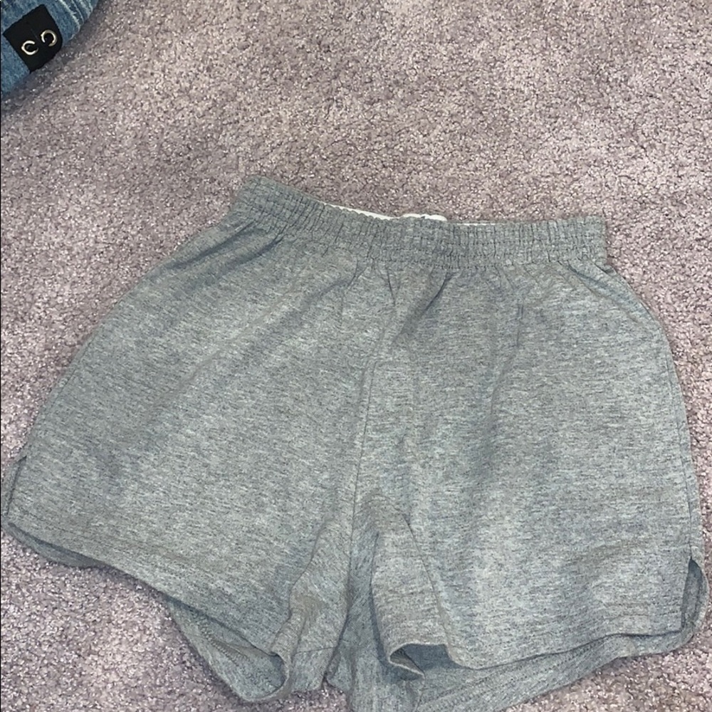 S light grey Soffe shorts